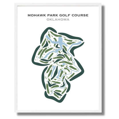 Mohawk Park Golf Course, Oklahoma - Printed Golf Courses