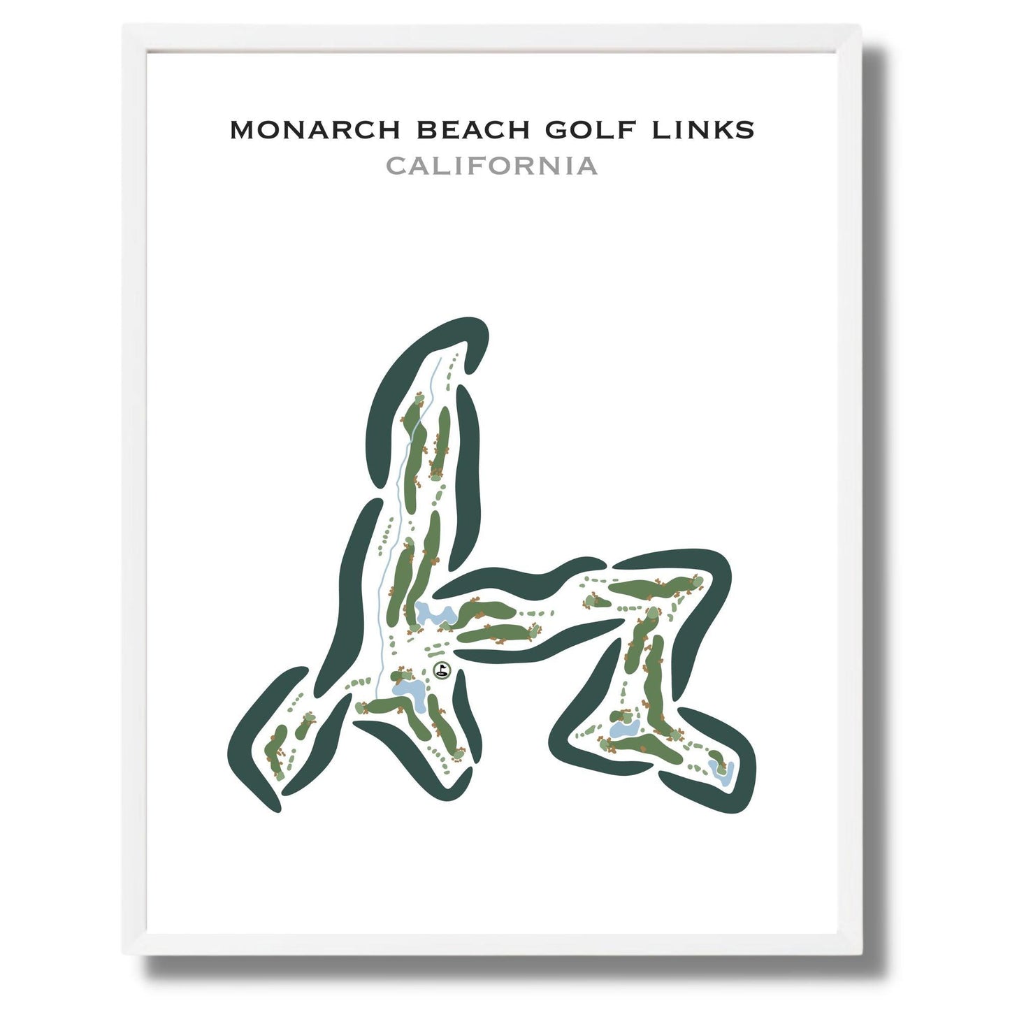 Monarch Beach Golf Links, California - Printed Golf Courses