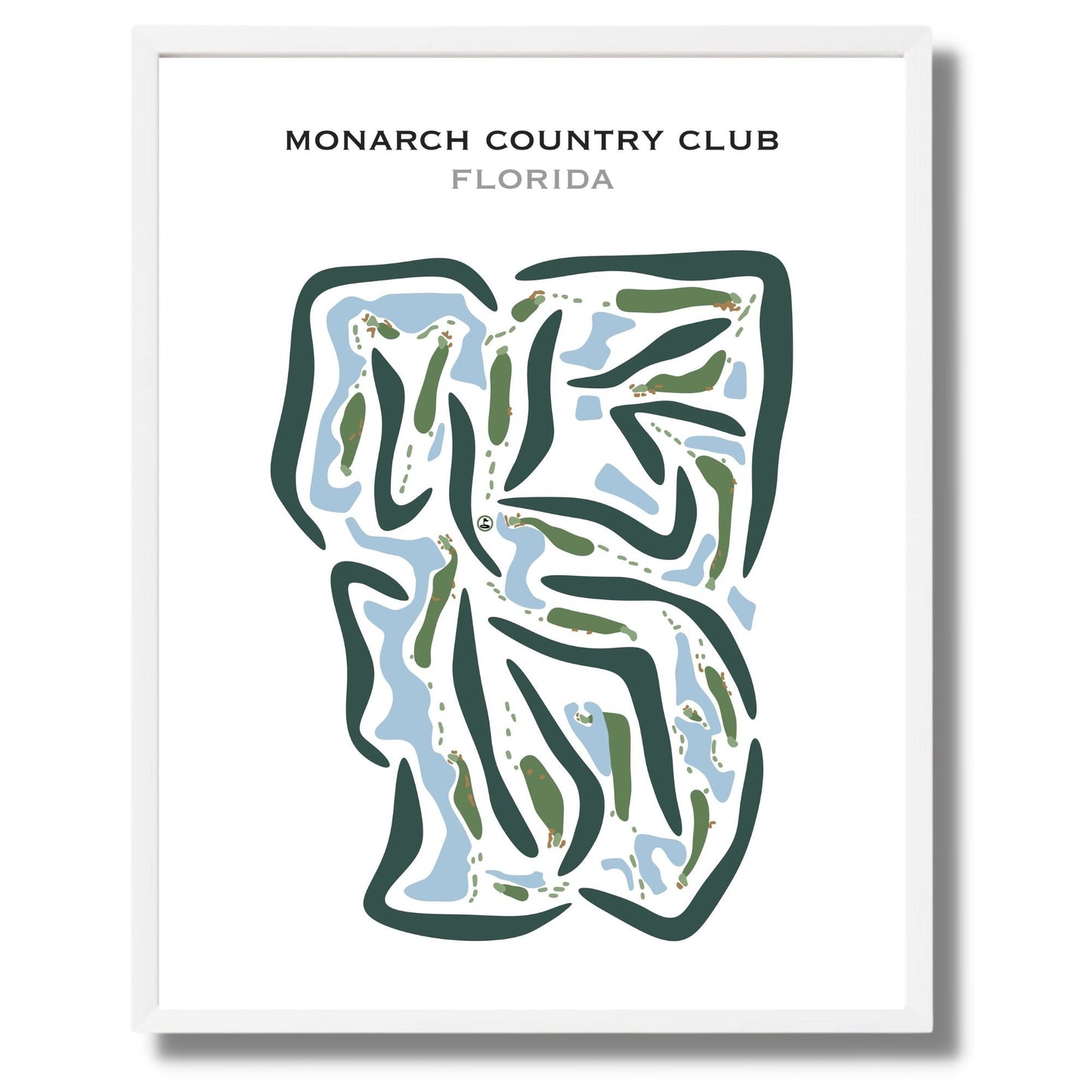 Monarch Country Club, Florida - Printed Golf Courses