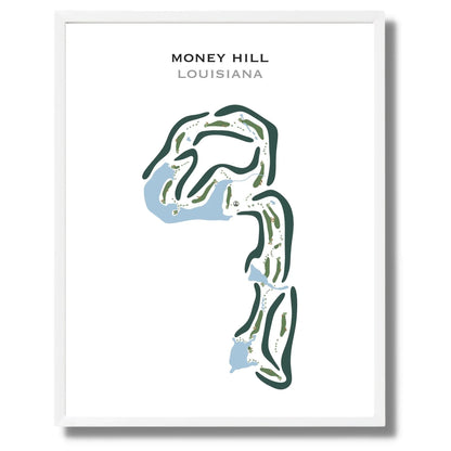 Money Hill Golf & Country Club, Louisiana - Printed Golf Course