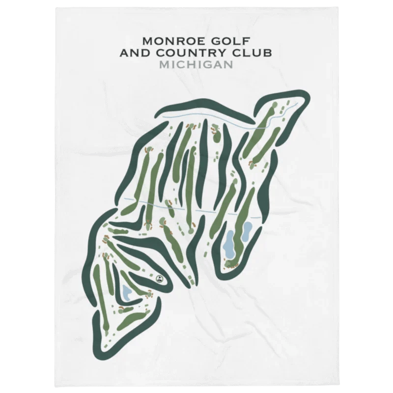 Monroe Golf and Country Club, Michigan - Printed Golf Courses