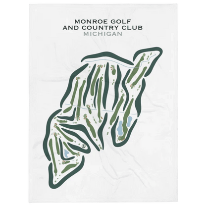 Monroe Golf and Country Club, Michigan - Printed Golf Courses