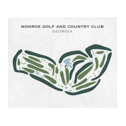 Monroe Golf & Country Club, Georgia - Printed Golf Courses