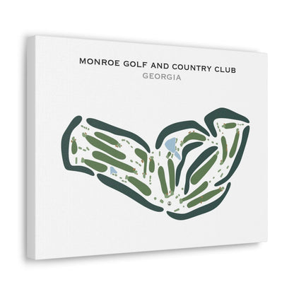 Monroe Golf & Country Club, Georgia - Printed Golf Courses