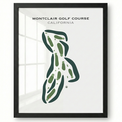 Montclair Golf Course, California - Printed Golf Courses