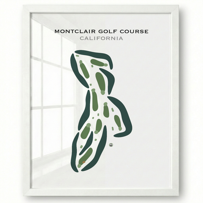Montclair Golf Course, California - Printed Golf Courses
