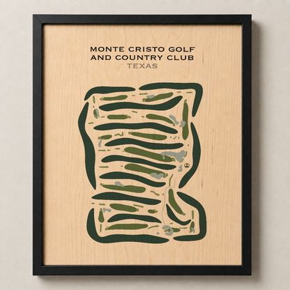 Monte Cristo Golf & Country Club, Texas - Printed Golf Courses