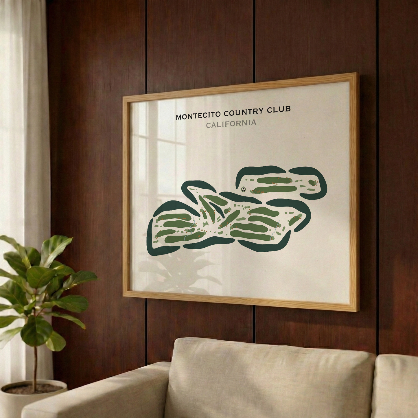 Montecito Country Club, California - Printed Golf Courses