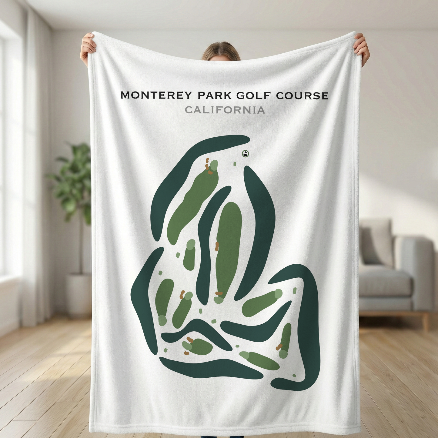 Monterey Park Golf Course, California - Printed Golf Courses
