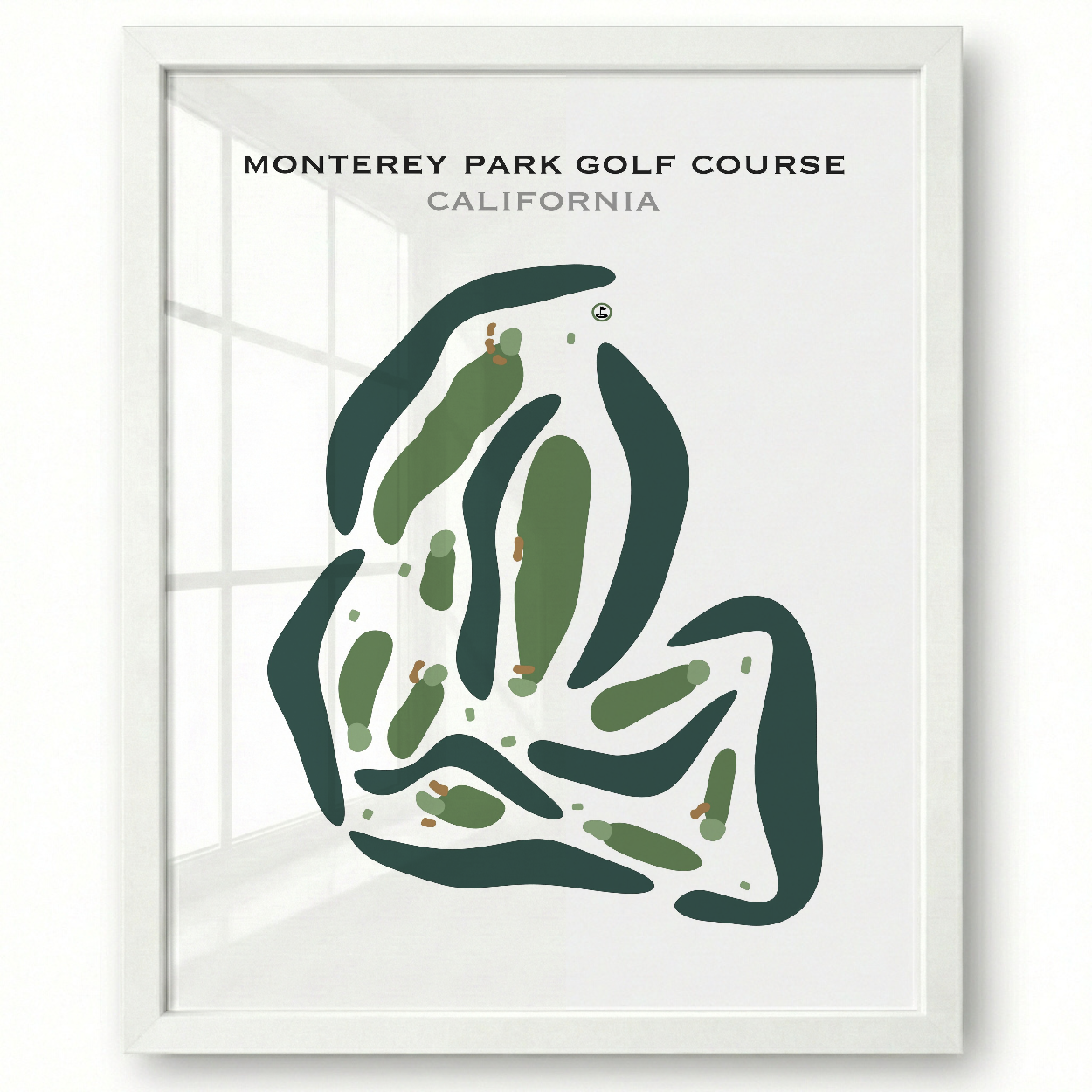 Monterey Park Golf Course, California - Printed Golf Courses