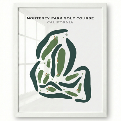 Monterey Park Golf Course, California - Printed Golf Courses