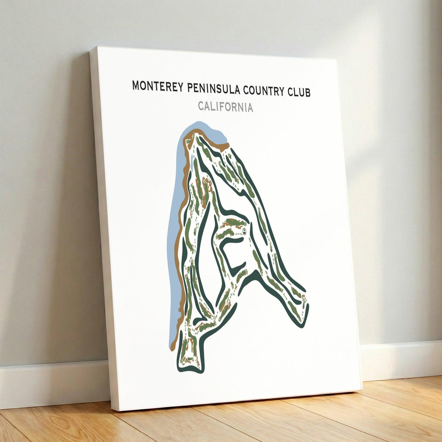 Monterey Peninsula Country Club, California - Printed Golf Courses