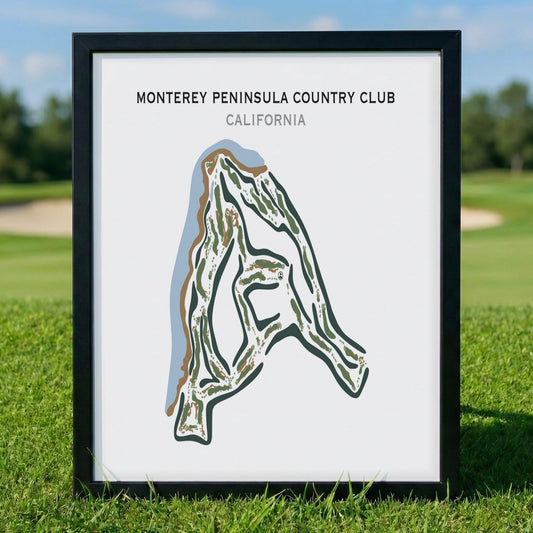 Monterey Peninsula Country Club, California - Printed Golf Courses