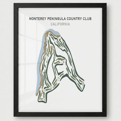 Monterey Peninsula Country Club, California - Printed Golf Courses