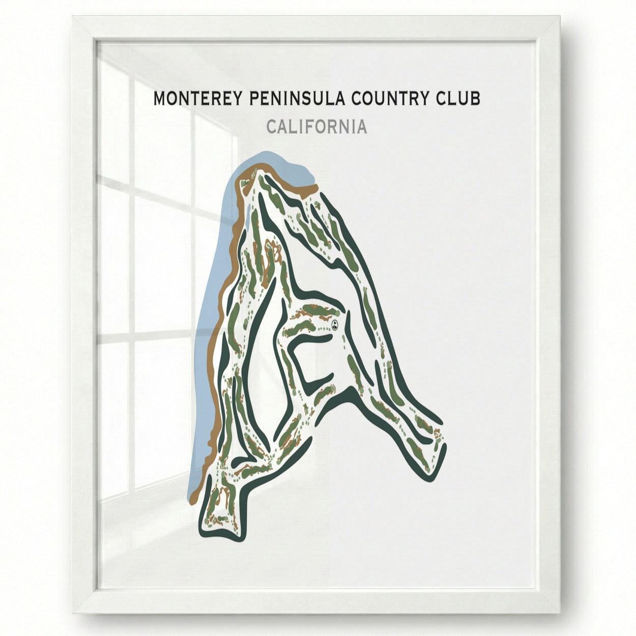 Monterey Peninsula Country Club, California - Printed Golf Courses
