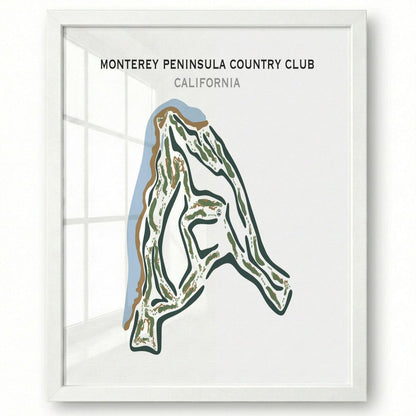 Monterey Peninsula Country Club, California - Printed Golf Courses
