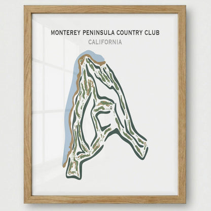 Monterey Peninsula Country Club, California - Printed Golf Courses