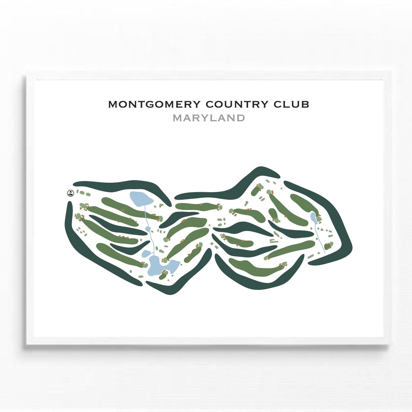 Montgomery Country Club, Maryland - Printed Golf Courses