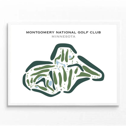 Montgomery National Golf Club, Minnesota - Printed Golf Courses