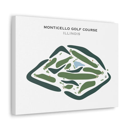 Monticello Golf Course, Illinois - Printed Golf Courses