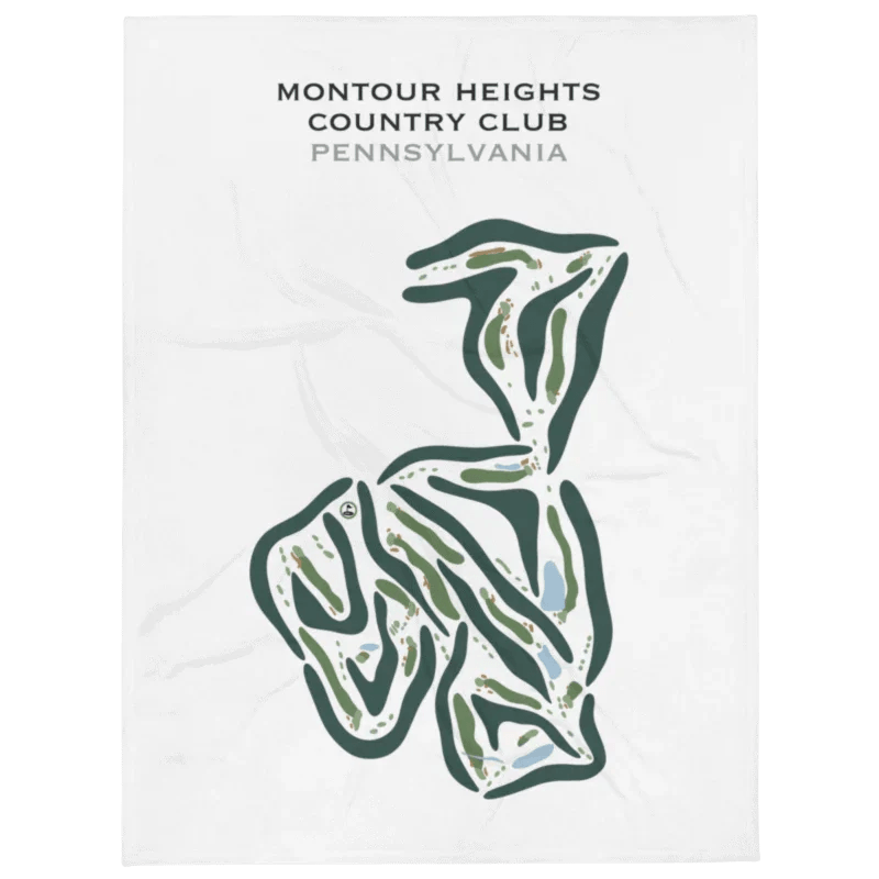 Montour Heights Country Club, Pennsylvania - Printed Golf Courses