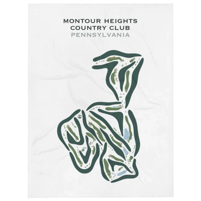 Montour Heights Country Club, Pennsylvania - Printed Golf Courses