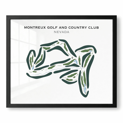 Montreux Golf & Country Club, Nevada - Printed Golf Courses