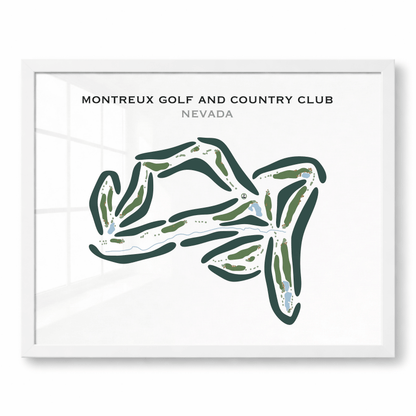 Montreux Golf & Country Club, Nevada - Printed Golf Courses