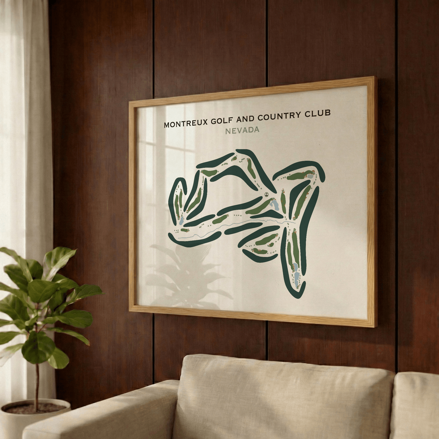 Montreux Golf & Country Club, Nevada - Printed Golf Courses