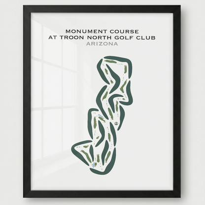 Monument Course at Troon North Golf Club, Arizona - Printed Golf Courses