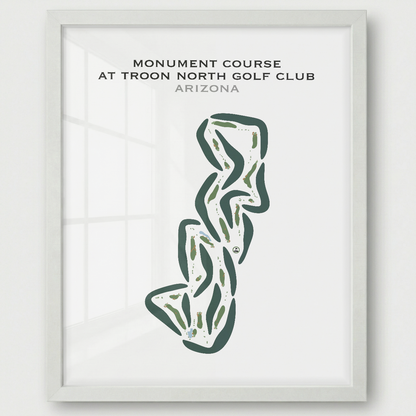 Monument Course at Troon North Golf Club, Arizona - Printed Golf Courses