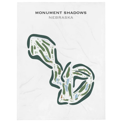 Monument Shadows Golf Course, Nebraska - Printed Golf Courses