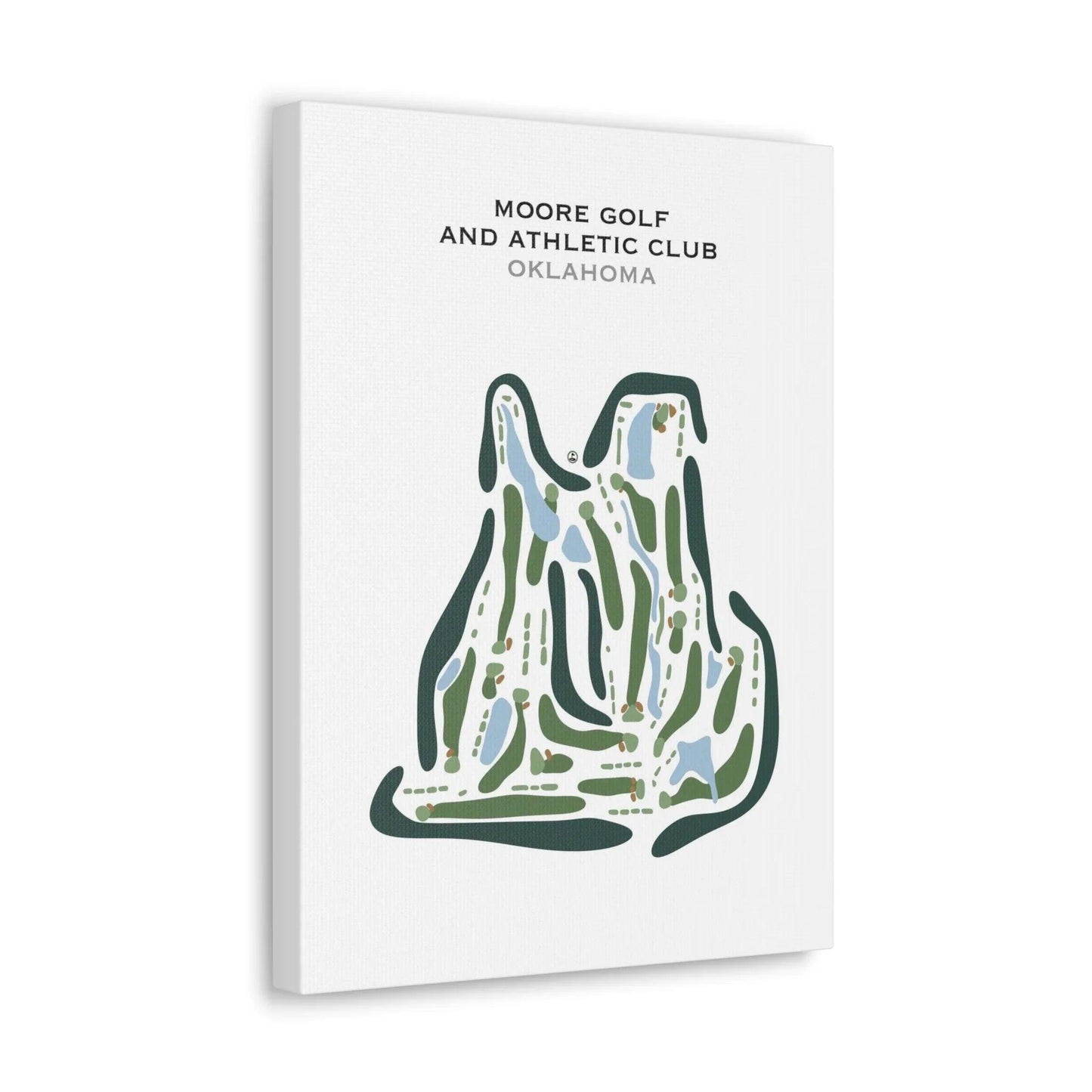 Moore Golf & Athletic Club, Oklahoma - Printed Golf Course