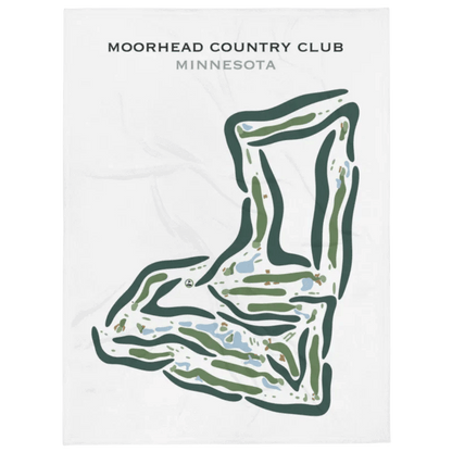 Moorhead Country Club, Minnesota - Printed Golf Courses