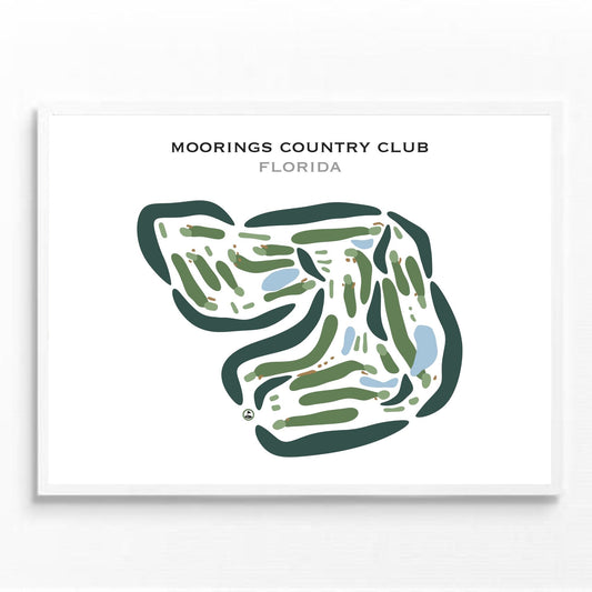 Moorings Country Club, Florida - Printed Golf Courses