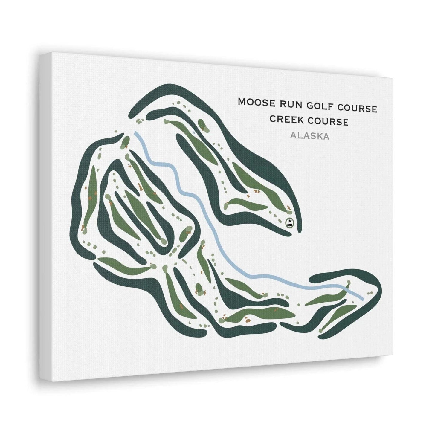 Moose Run Golf Course, Creek Course, Alaska - Printed Golf Courses
