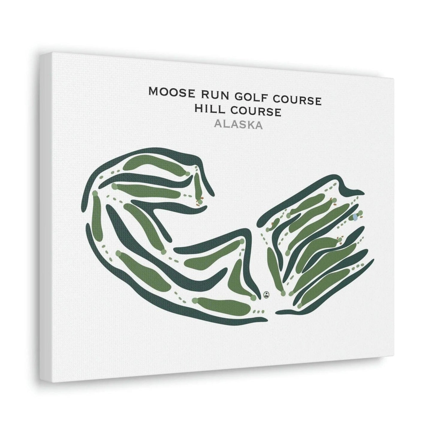 Moose Run Golf Courses, Hill Course, Alaska - Printed Golf Courses