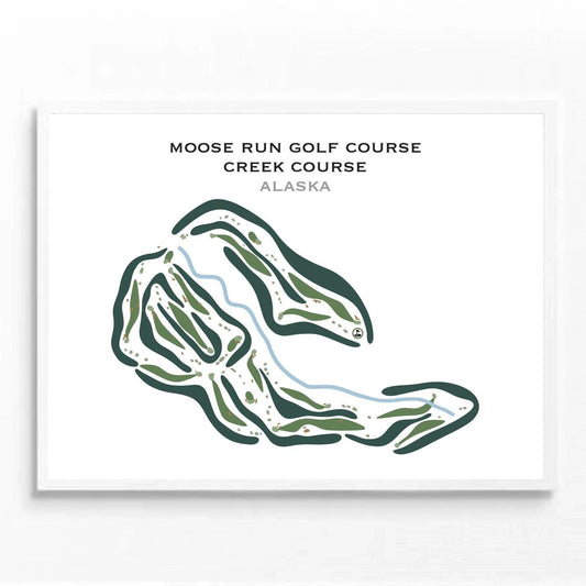 Moose Run Golf Course, Creek Course, Alaska - Printed Golf Courses