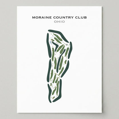Moraine Country Club, Ohio - Printed Golf Courses