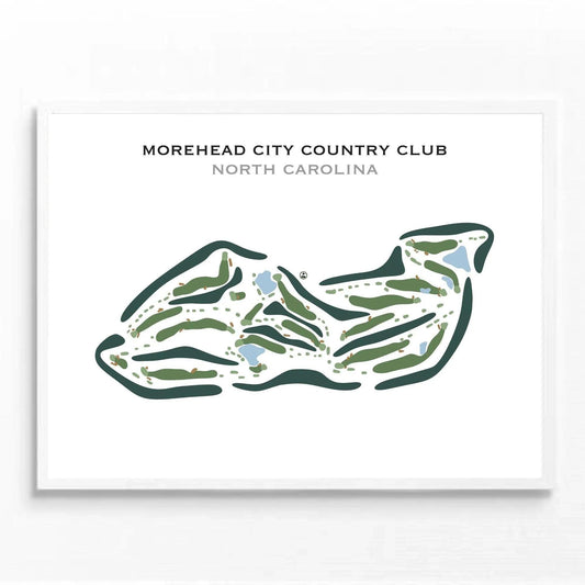 Morehead City Country Club, North Carolina - Printed Golf Course