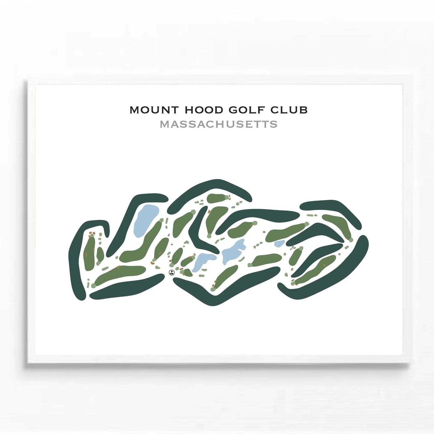 Mount Hood Golf Club, Massachusetts - Landscape - Printed Golf Courses