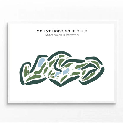 Mount Hood Golf Club, Massachusetts - Landscape - Printed Golf Courses
