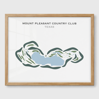 Mount Pleasant Country Club, Texas - Printed Golf Courses