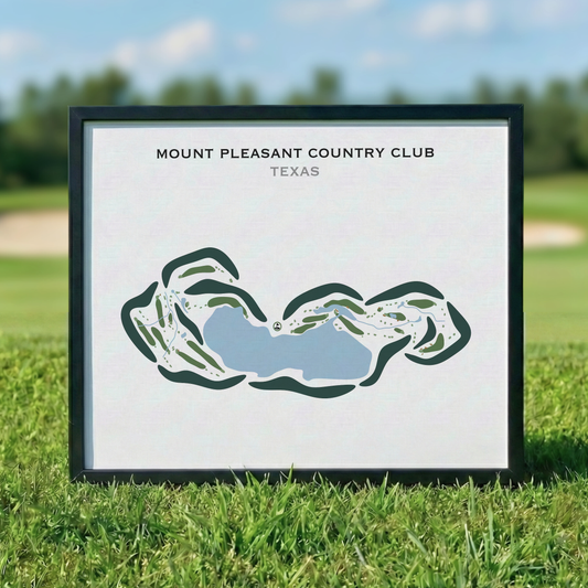 Mount Pleasant Country Club, Texas - Printed Golf Courses