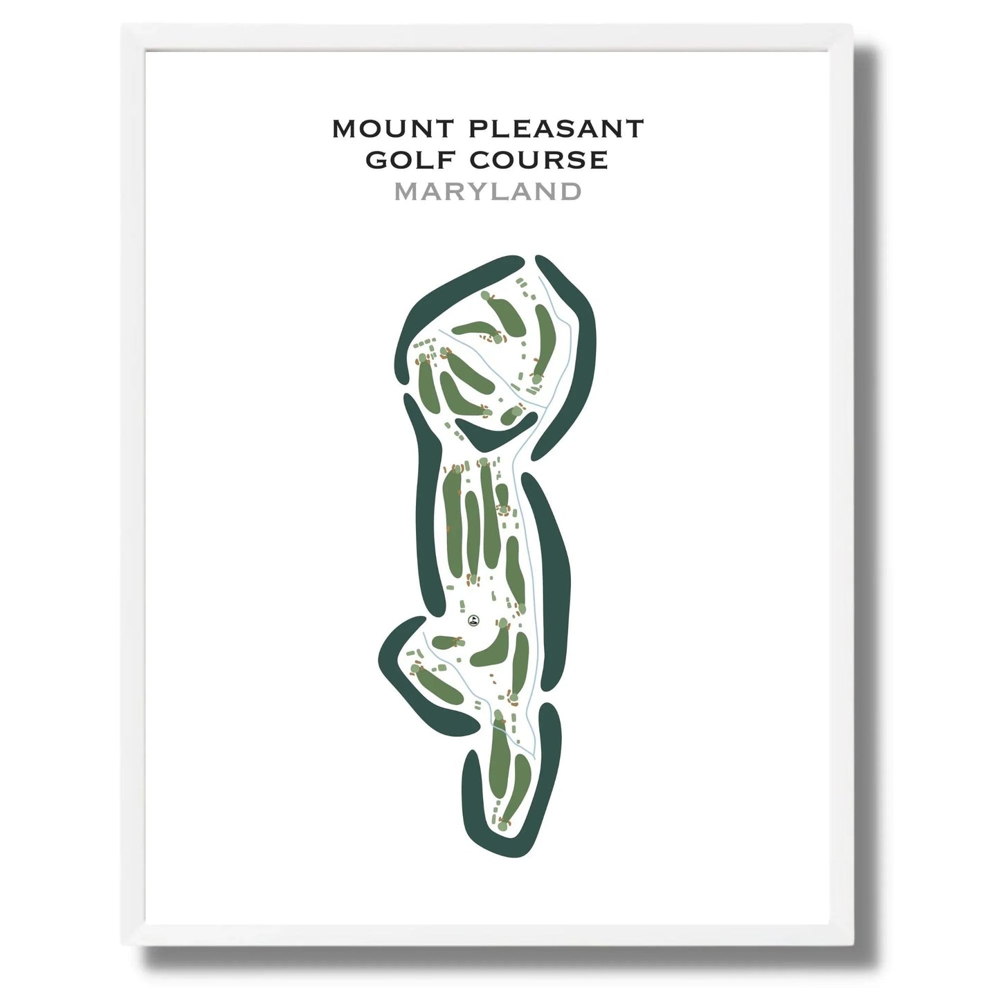 Mount Pleasant Golf Course, Maryland - Printed Golf Courses