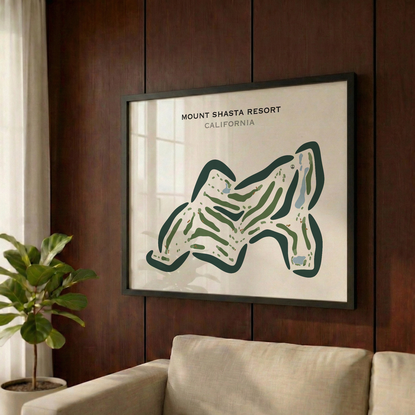 Mount Shasta Resort, California - Printed Golf Course