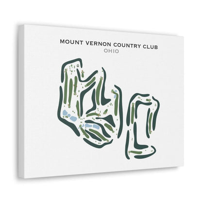 Mount Vernon Country Club, Ohio - Printed Golf Course
