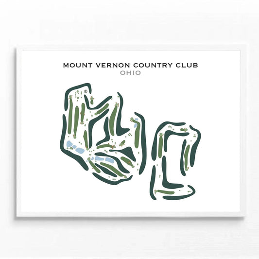 Mount Vernon Country Club, Ohio - Printed Golf Course