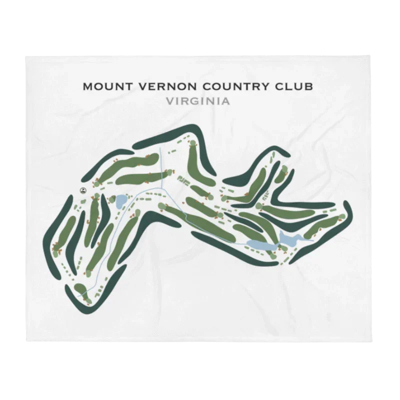 Mount Vernon Country Club, Virginia - Printed Golf Course