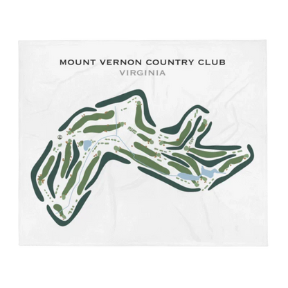 Mount Vernon Country Club, Virginia - Printed Golf Course